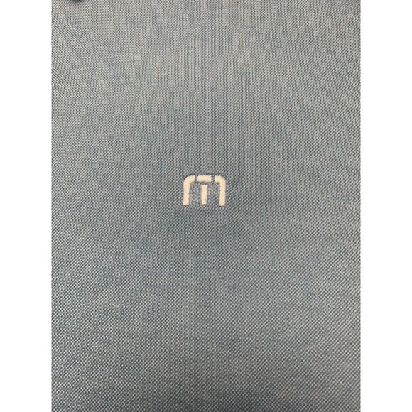 TRAVIS MATHEW Shirt Mens XXL Light Blue Pima Cotton Golf Polo Casual - Picture 4 of 9